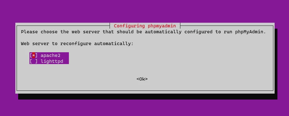 Screenshot_136 - phpMyAdmin với Apache trên Ubuntu